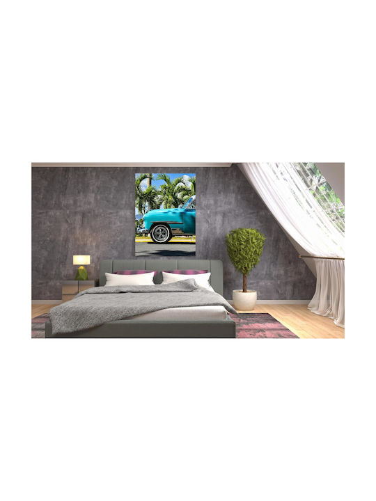 Панел Vintage Car Палми Vintage Автомобил Финикови Дървета 60x90