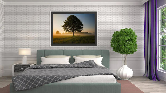 Painting Misty Sunrise In Meadow Misty Sunrise In Meadow 100x70