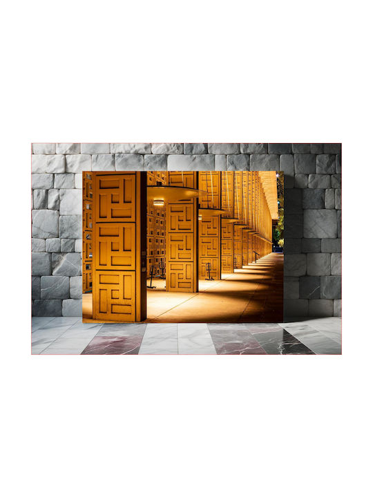 Panou Geometric Coloane Iluminate Geometrice cu Iluminare LED 150x100