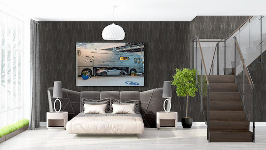 Painting Luxury Motorhome Sports Car Luxury Motorhome Sports Car 65x40