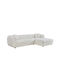 Lykke Ecksofa mit Rechteckecke Ecru 280x89x70cm