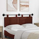 vidaXL Stoff-Kopfstütze für Betten Braune 150x55cm