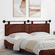 vidaXL Fabric Bed Headboard Cushion Brown 190x55cm