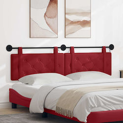 vidaXL LED-Kopfteilkissen aus Kunstleder Rot 19...