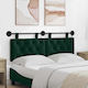vidaXL Fabric Bed Headboard Cushion Green 150x55cm