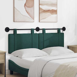vidaXL Stoff-Kopfstütze für Betten Grün 150x55cm