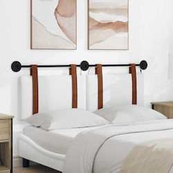 vidaXL Holz-Kopfstütze Weiß 130x55cm