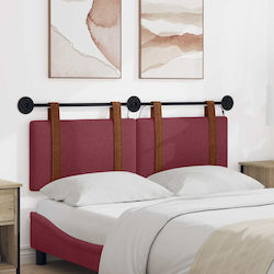 vidaXL Holz-Kopfstütze Rote 130x55cm