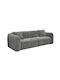 Junoa Dreisitzer Sofa Grau 228x89x74cm