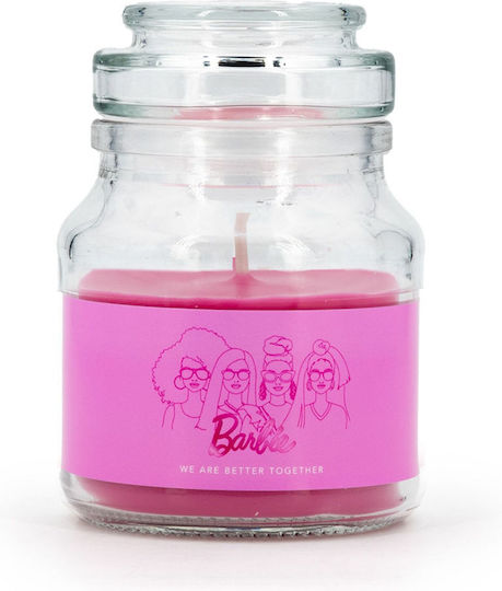 Relaxdays Lumânare Aromatică în Borcan Roz 110gr