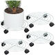 Relaxdays Suport Pentru Plante Negru 6x32x32cm