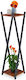 Relaxdays Pflanzenständer Schwarz 99x29x29cm