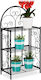 Relaxdays Suport Metalic Negru Pentru Plante 83x44.5x25cm