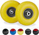Relaxdays Gummi Räder für Kinderwagen 260x20mm