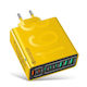 Charger Without Cable with 4 USB-A Ports and 4 USB-C Ports 150W Quick Charge 4.0 Yellow (TBD0606305903)