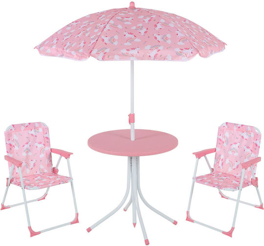 Set Mese Pentru Copii cu Scaune din Plastic Alb Relaxdays