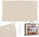 Relaxdays Rechteckiges Sonnensegel Beige