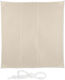 Relaxdays Quadratisches Sonnensegel Beiges 4x4m