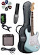 SX Guitars Electric Guitar Set with HSS Pickups Arrangement with Case