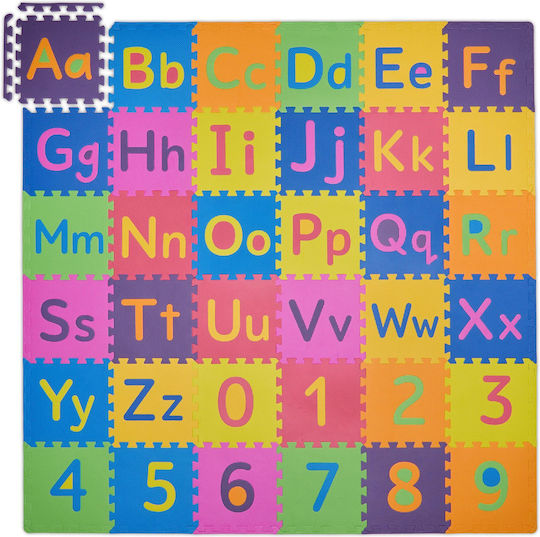 Relaxdays Educational Kids Floor Puzzle with Numbers 36 Pieces