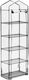 Relaxdays Gewächshaus mit Regalen 1,93x0,36x0,58m