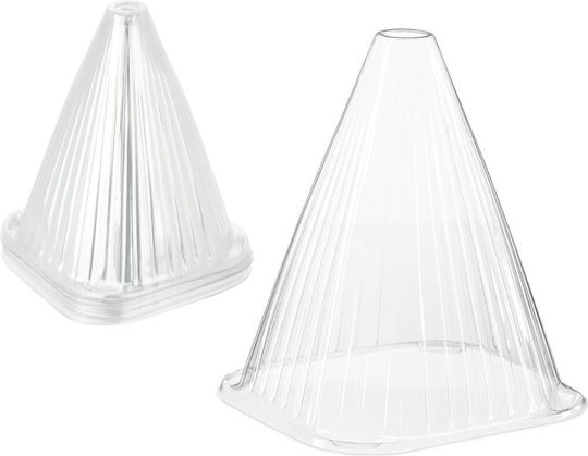 Set 24 Huse Pentru Plante Relaxdays Transparente 22x19x19cm