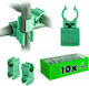 Kadax Swivel Connector Poles 11 Mm Green 10 Pcs