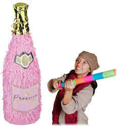 Relaxdays Pinata De Petrecere Roz Auriu 51x13.5x13.5cm Relaxdays Pinata De Petrecere Roz Auriu 51x13.5x13.5cm