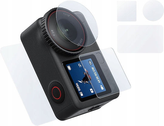 Telesin Set Tempered Glass Lens Protector + 2x Screen Dji Osmo Action 6 S6-flm-26