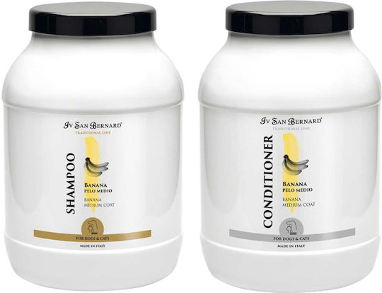 Iv San Bernard Banana Shampoo Conditioner Dogs Cats 3l