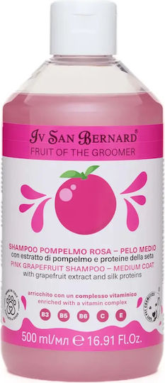 Iv San Bernard Pink Grapefruit Shampoo New Dogs Cats 500ml