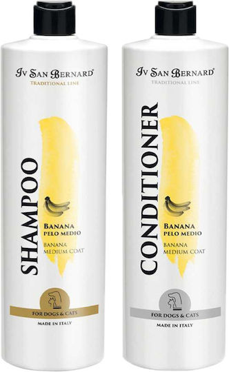 Iv San Bernard Șampon Balsam Banane Pentru Câini și Pisici 1l