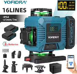 Yofidra Αυτορυθμιζόμενο Γραμμικό Αλφάδι Laser 18V Yofidra Αυτορυθμιζόμενο Γραμμικό Αλφάδι Laser 18V