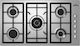 Mondin Gas Cooktop Autonomous Inox 89x51cm Brown