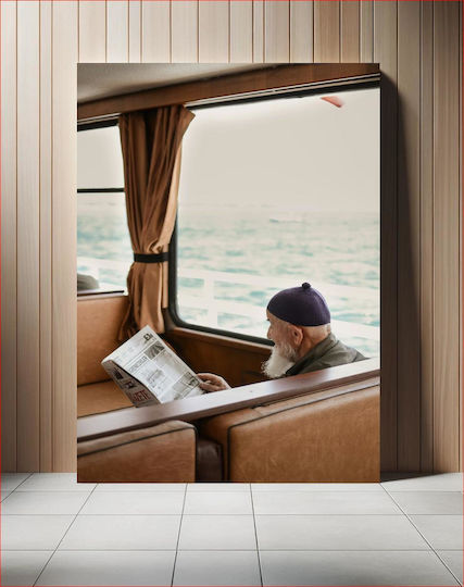 Reading By Sea Gemälde 80x120