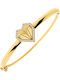 Xrisokosmima Women's Gold 14K Handcuff Bracelet