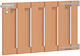 vidaXL WPC Gartentor in Braune Farbe 1m x 60cm