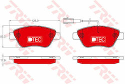 Set Bremsbeläge Scheibenbremse TRW GDB1654DTE Set Bremsbeläge Scheibenbremse TRW GDB1654DTE