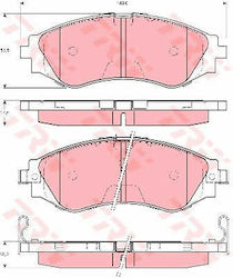 Set Brake Pads Disc Brake Trw Gdb3216 Set Brake Pads Disc Brake Trw Gdb3216