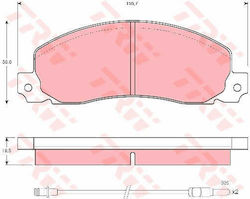 Trw Gdb344 Brake Pad Set Disc Brake Trw Gdb344 Brake Pad Set Disc Brake