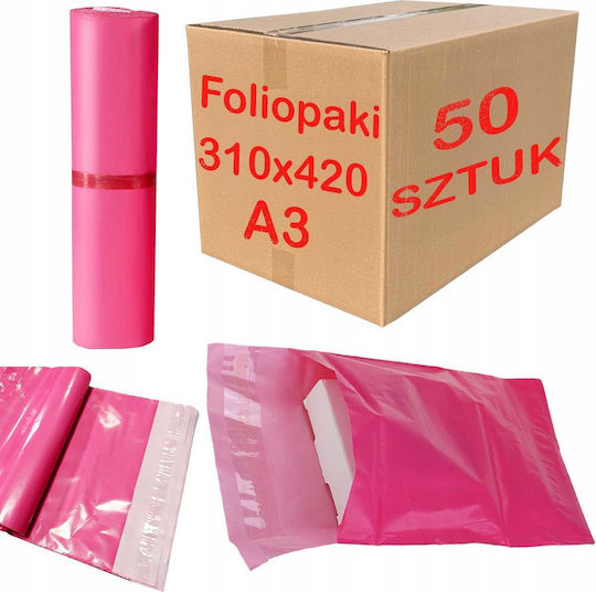 Pink Courier Bags A3 310x420mm 50 Pcs