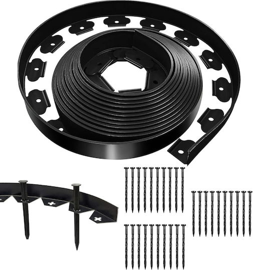 Material Pentru Garduri De Grădină 6cm 30 Bucăți Negre