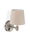 Relaxdays Lampă de Perete Vintage cu Soclu E14 Bej 23x21x15cm