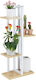 Relaxdays Suport Metalic Alb Pentru Plante 93x42.5x22.5 cm