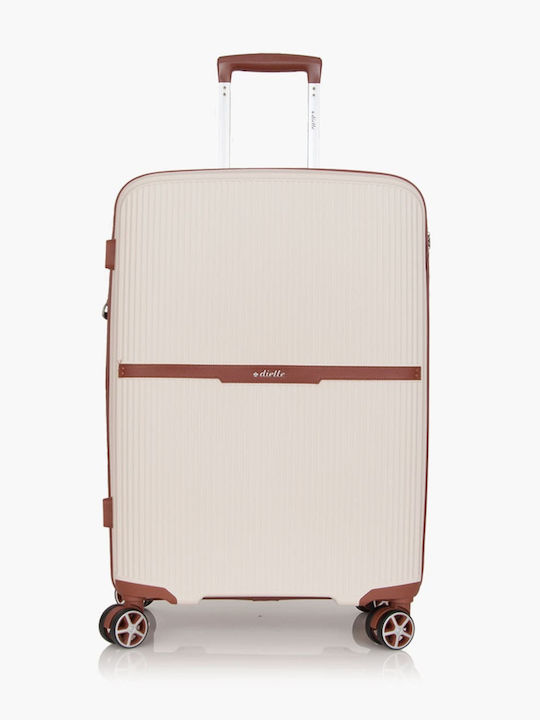 Dielle Medium Suitcase Ecru