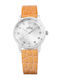 Kronos Womens Watch 40mm Battery With Yellow Leather Strap