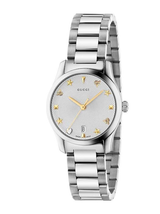 Gucci Damenuhr mit Metall-Armband