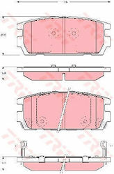 Set Brake Pads Disc Brake Trw Gdb3296 Set Brake Pads Disc Brake Trw Gdb3296