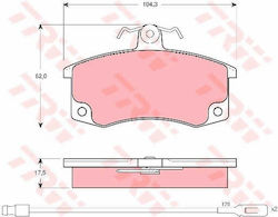 Trw Gdb1446 Disc Brake Pad Set Trw Gdb1446 Disc Brake Pad Set