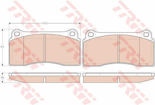 Trw Gdb1536 Brake Pad Set Disc Brake